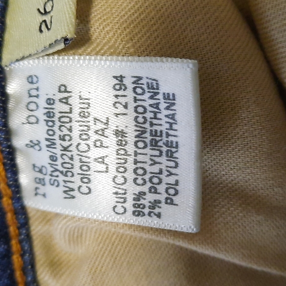 Rag & Bone ,size 26 , color blue - Picture 7 of 7
